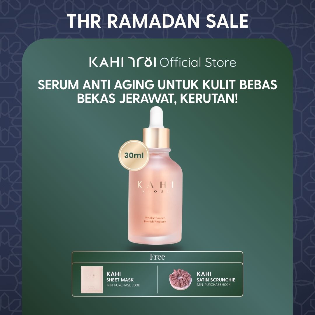 KAHI Wrinkle Bounce Blemish Ampoule 30ml — Skincare Korea Bebas Kerutan & Bekas Jerawat