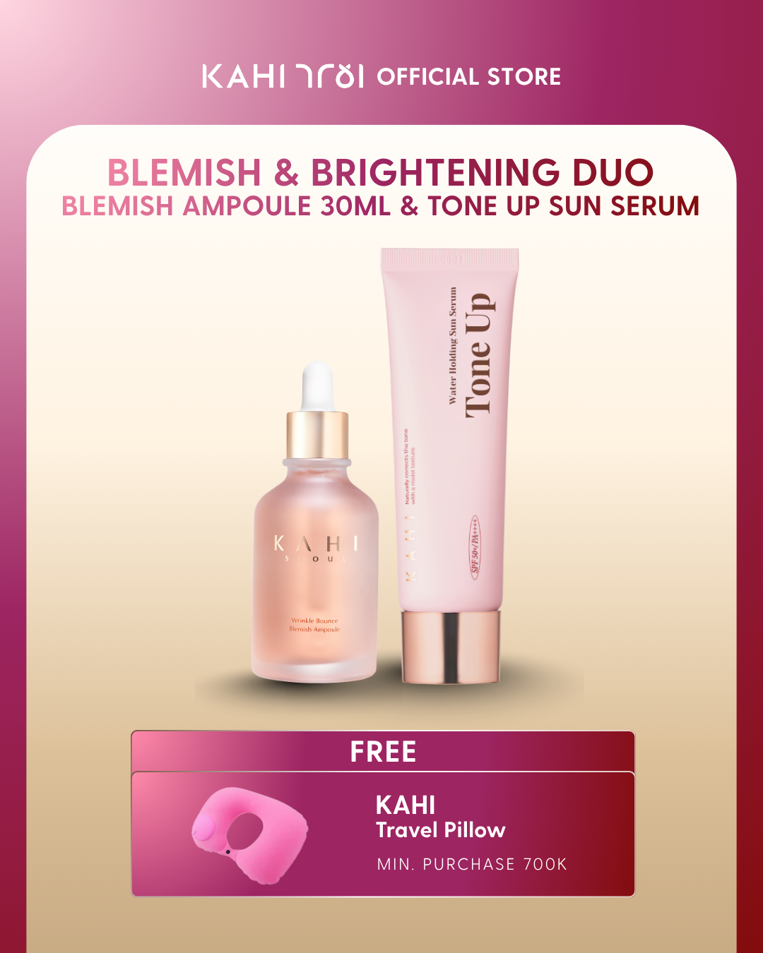 [Official] Kahi Blemish & Brightening Duo - Blemish Ampoule 50ml & Tone Sun Cream