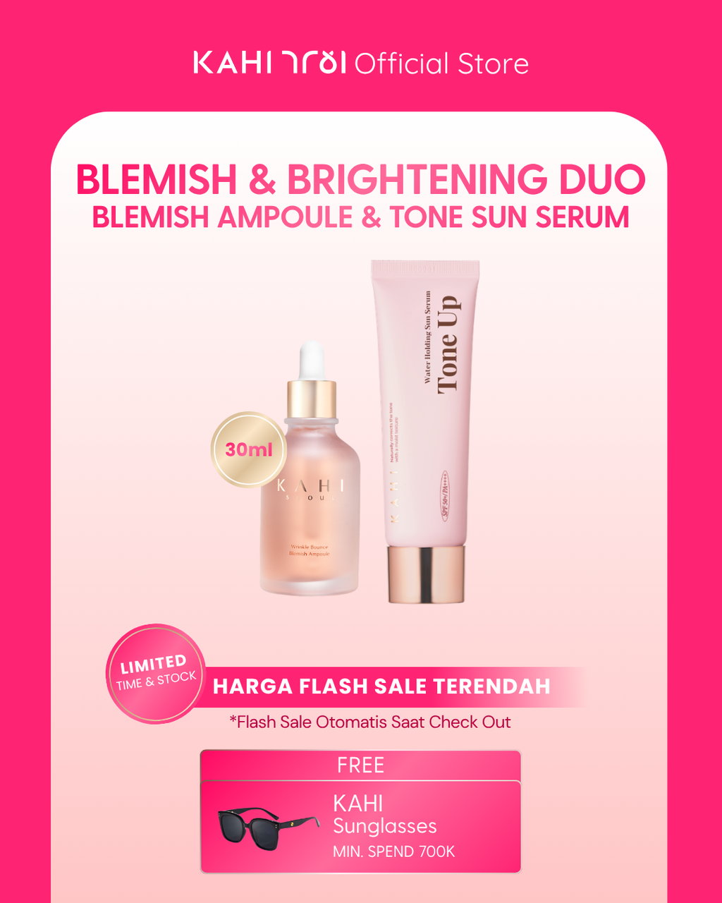 [Official] Kahi Blemish & Brightening Duo - Blemish Ampoule 50ml & Tone Sun Cream