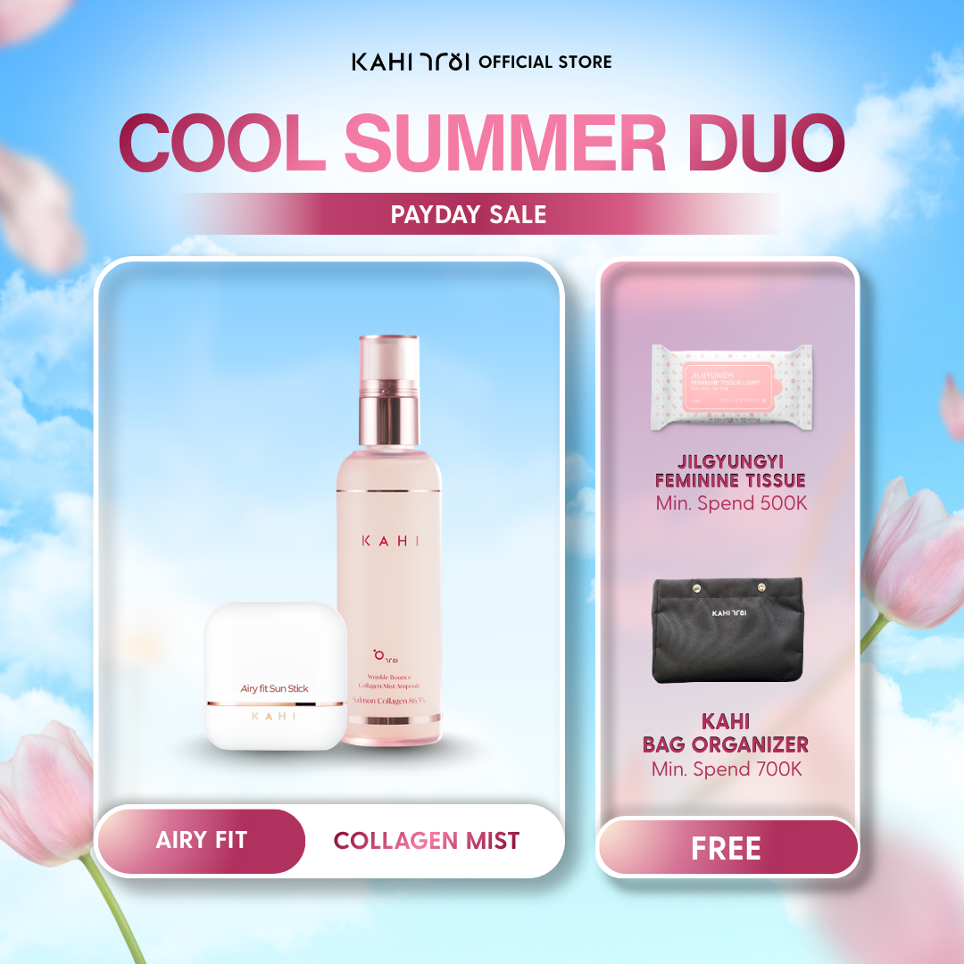 [Official] KAHI Cool Summer Duo — Collagen Mist + Airy Fit Sunstick