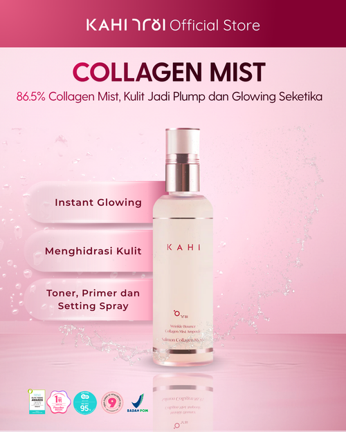 KAHI Wrinkle Bounce Collagen Mist Ampoule — Hydrating Anti-Aging & Glow Booster — 120ml
