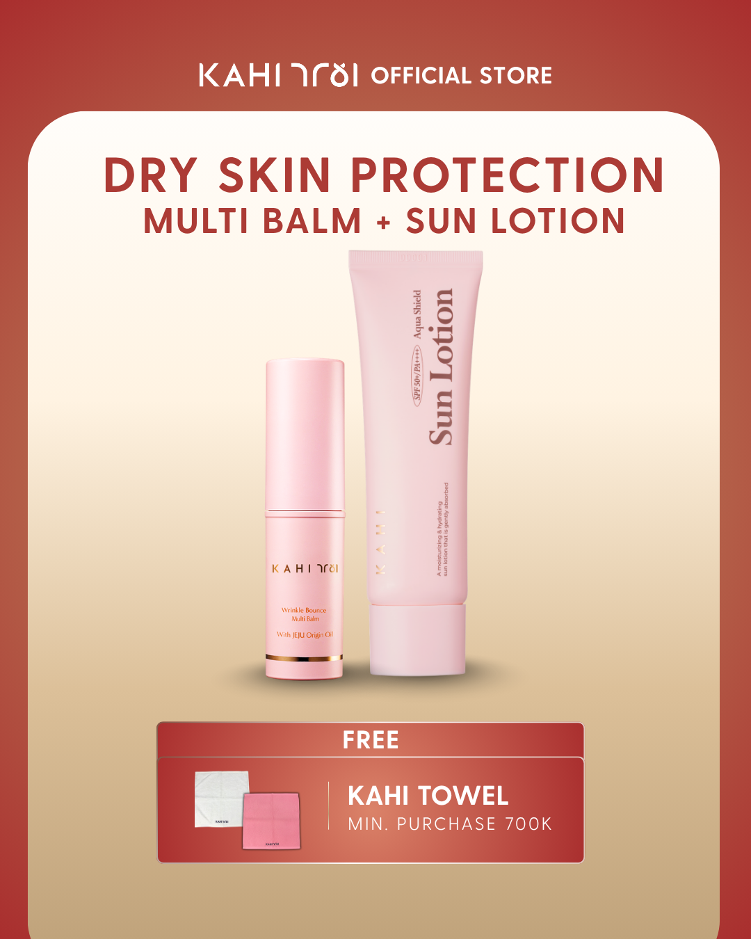 [Official] KAHI Dry Skin Protection Kahi Wrinkle Bounce Multi Balm + Aqua Shield Sun Lotion