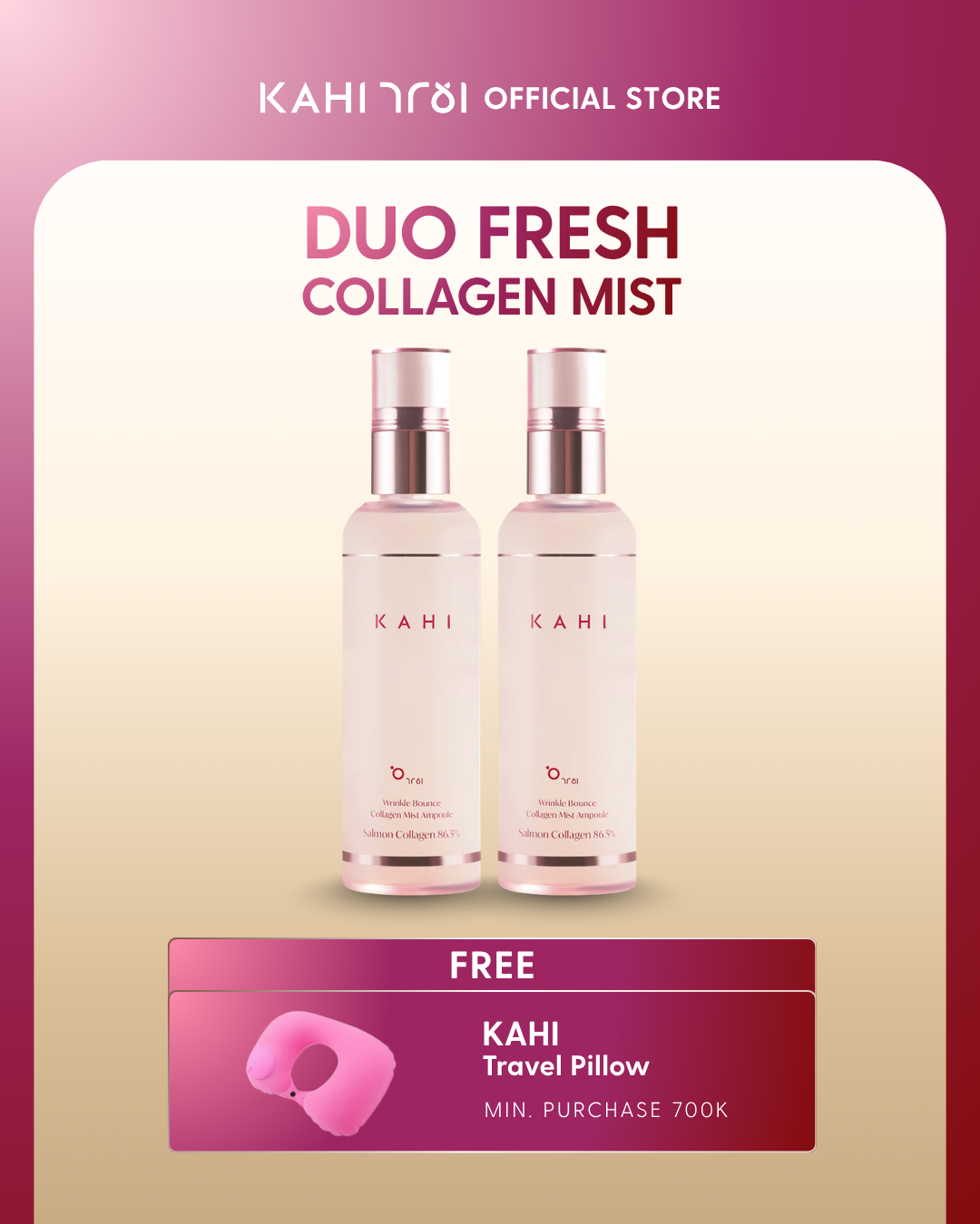 [Official] KAHI Duo Fresh — Wrinkle Bounce Collagen Mist Ampoule 1+1