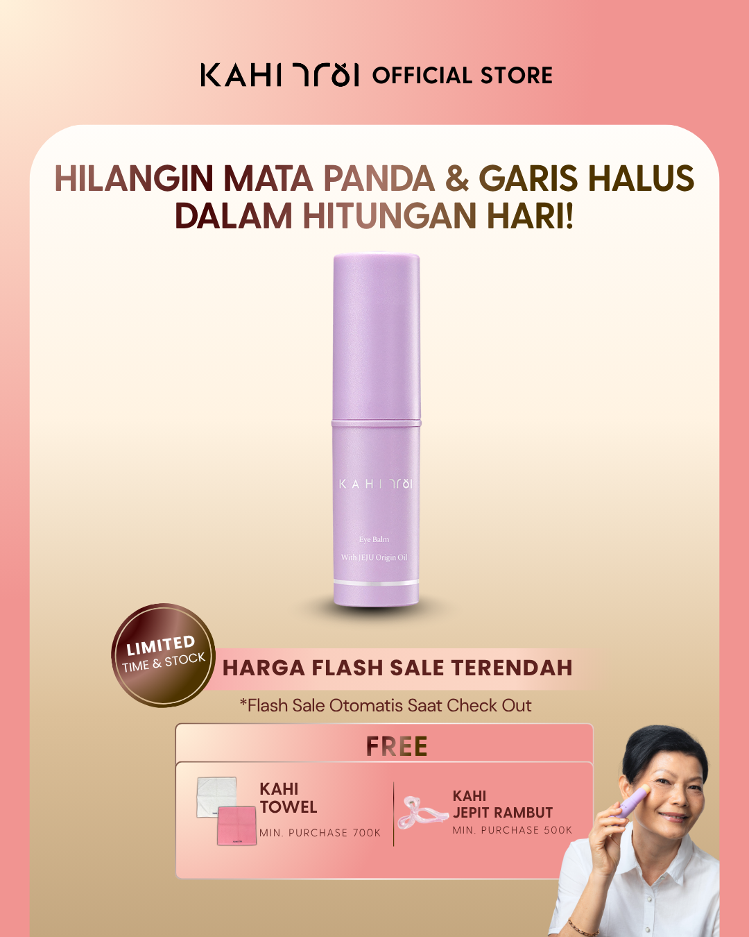 [Official] KAHI Eye Balm — Wrinkle Care & Moisturizing Eye Treatment — Skincare Anti-Aging Korea—9g