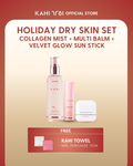 [Official] KAHI HOLIDAY DRY SKIN SET Collagen Mist + Multi Balm + Velvet Glow + FREE Key Ring