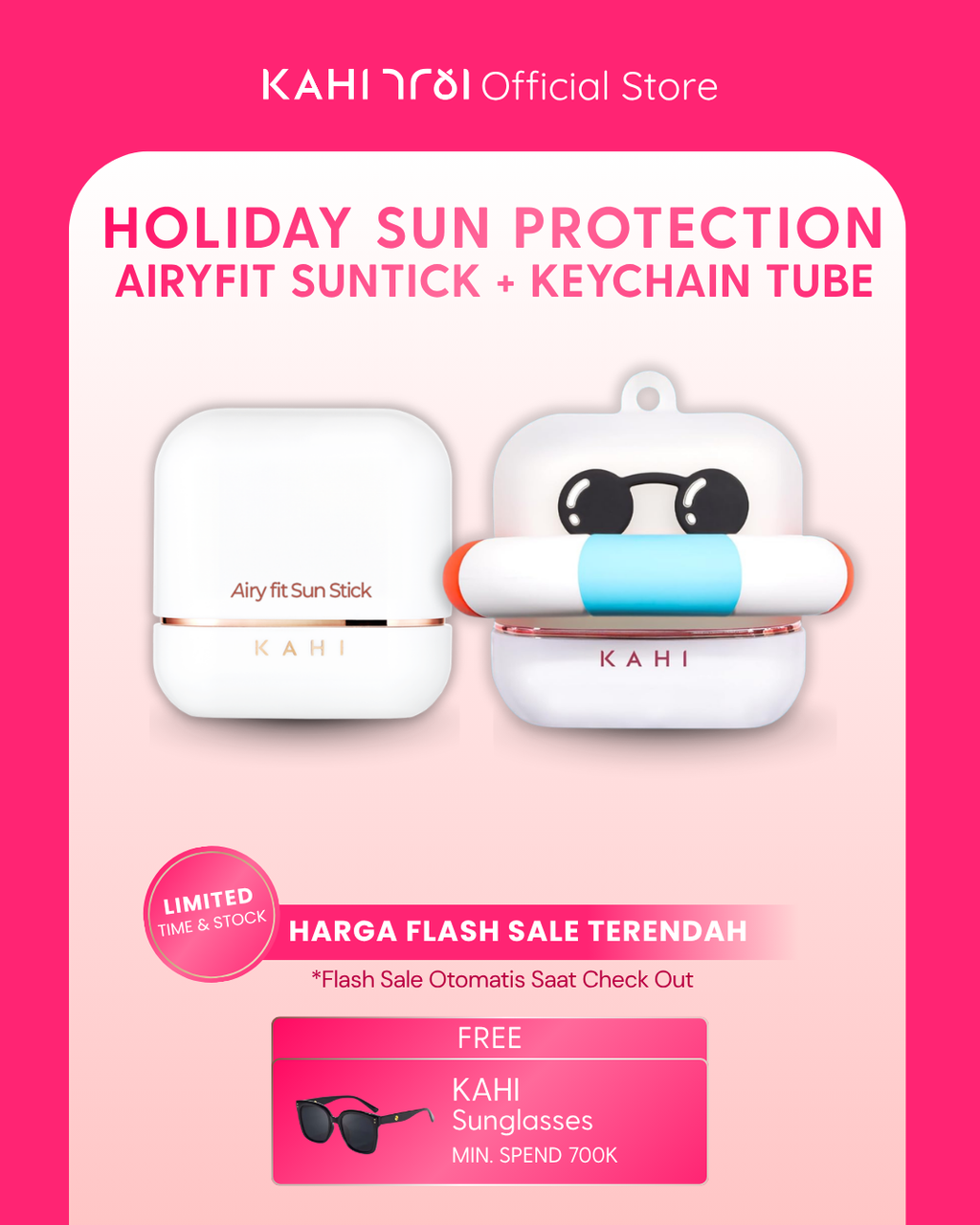 [Official] KAHI Holiday Sun Protection Airyfit + Keychain Tube