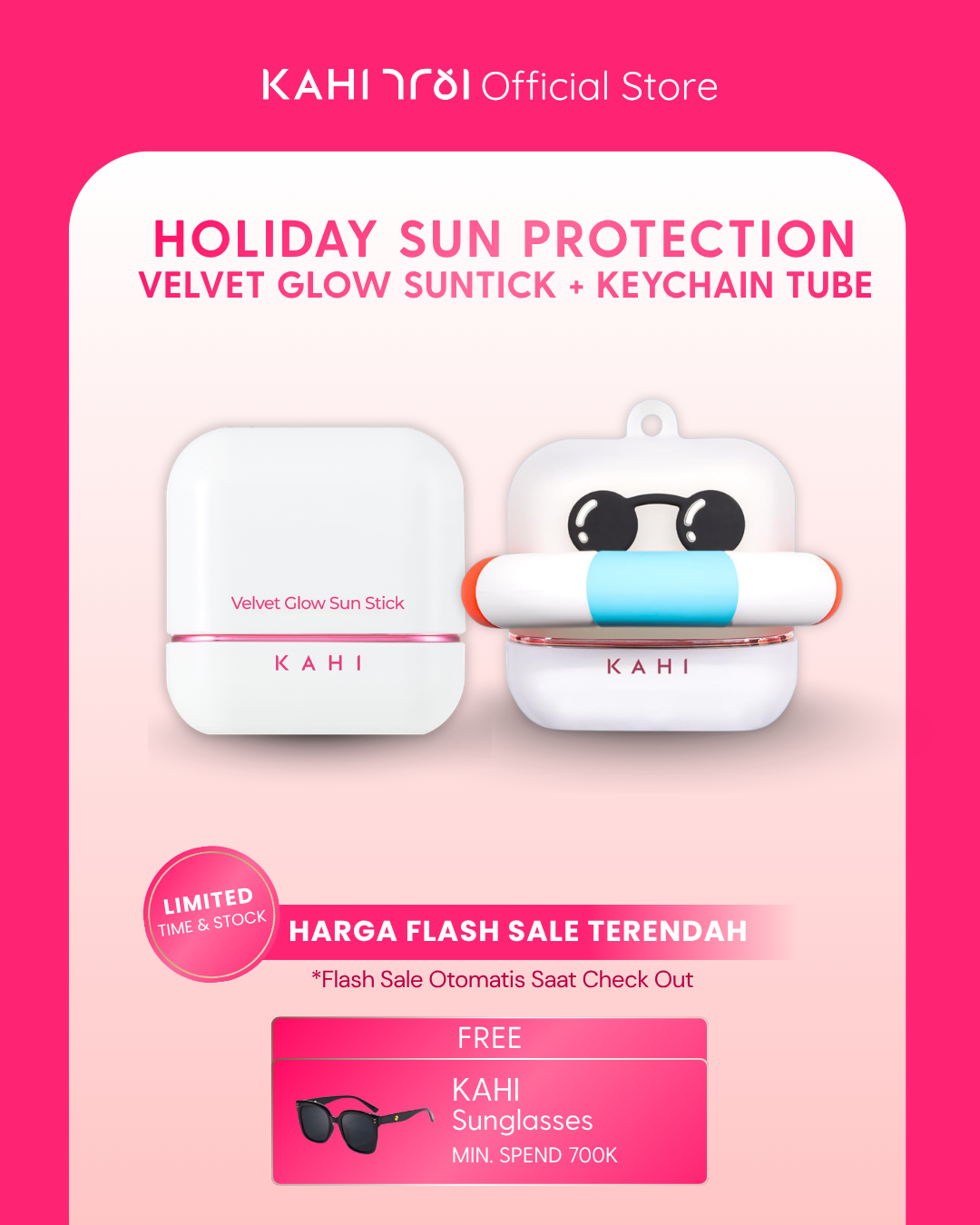 [Official] KAHI Holiday Sun Protection Velvet Glow + Keychain Tube