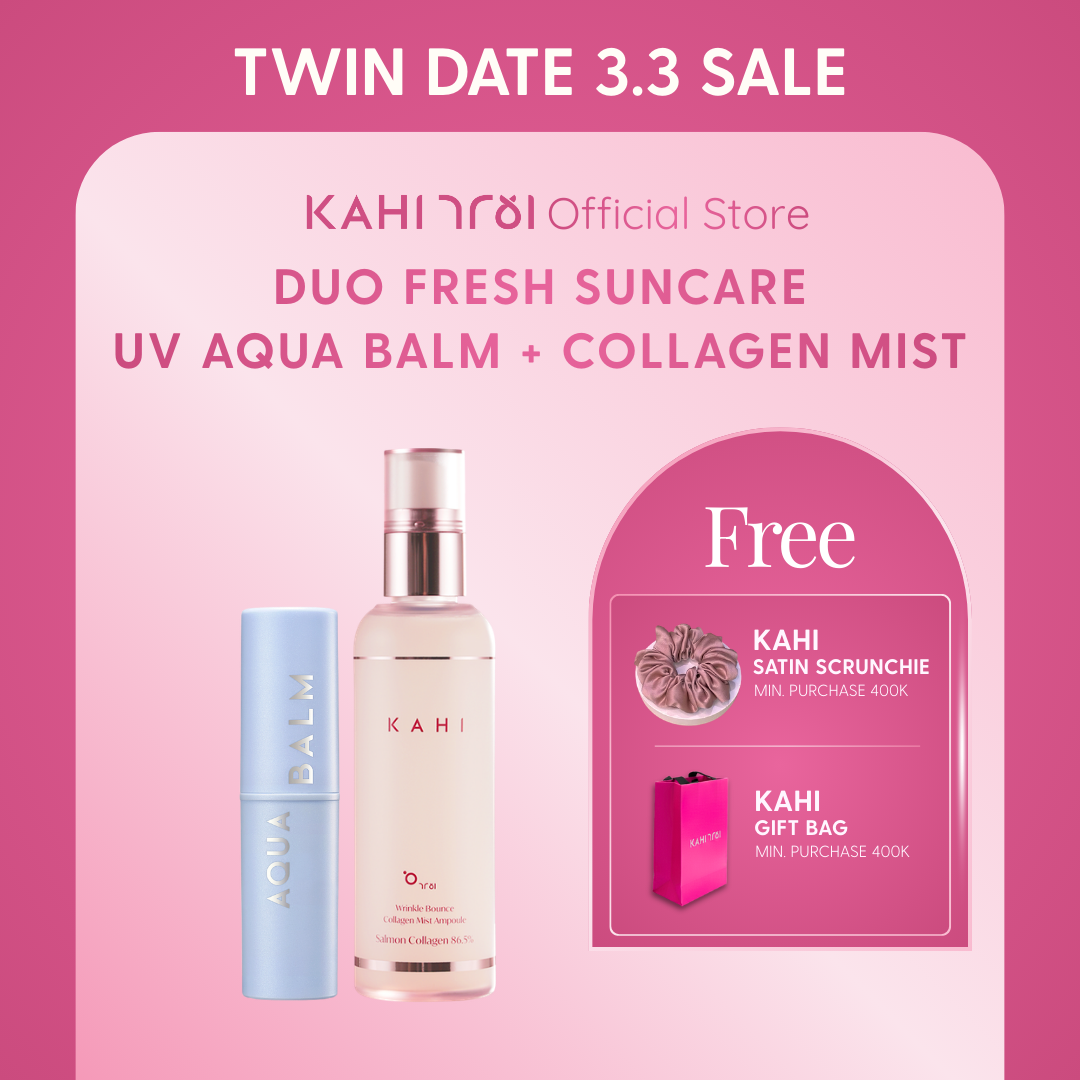 [Official] KAHI Duo Fresh Sun Care — UV Aqua Balm SPF50+ PA++++ Wrinkle Bounce Collagen Mist Ampoule