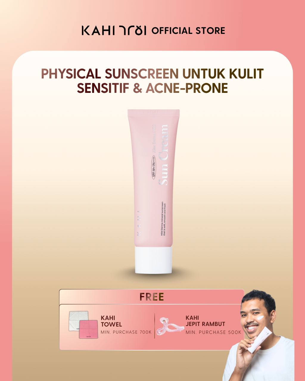 [Official] KAHI Zinc Derma Mild Sun Cream SPF 50+++ 50ml