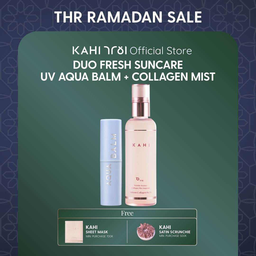 [Official] KAHI Duo Fresh Sun Care — UV Aqua Balm SPF50+ PA++++ Wrinkle Bounce Collagen Mist Ampoule