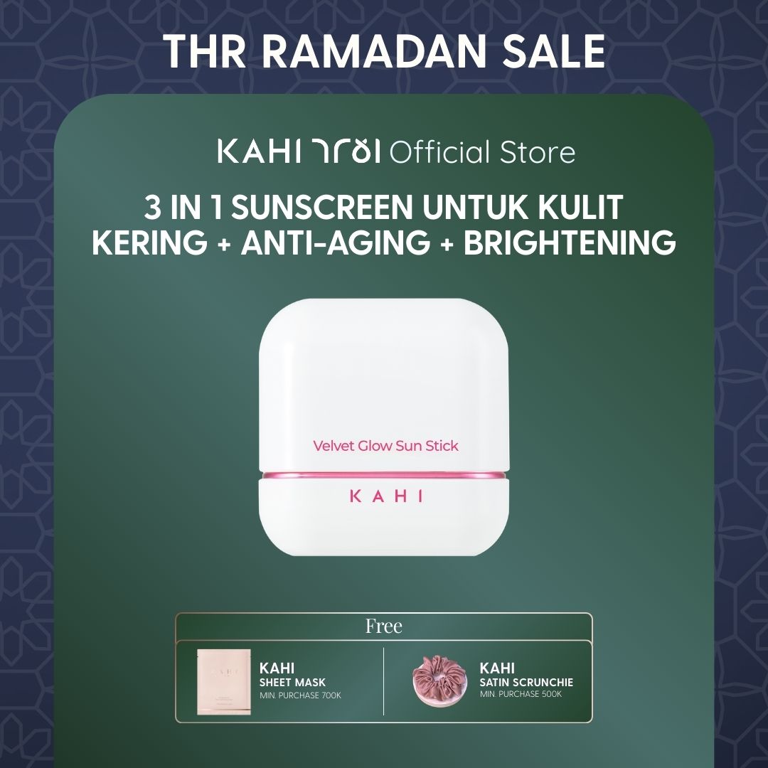 [Official] KAHI Velvet Glow Sunstick SPF50+ PA++++ — Lightweight & Hydrating Sun Protection — 13,5g