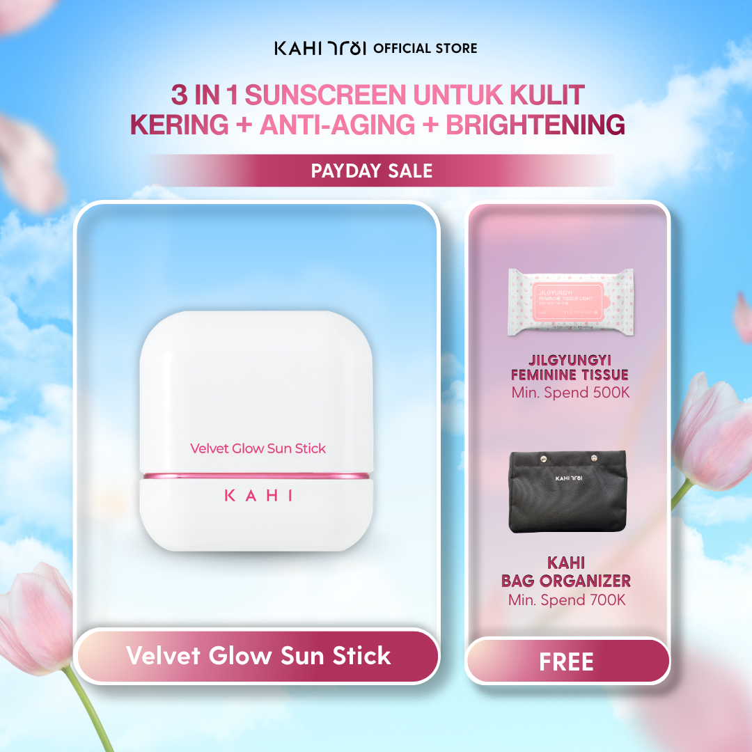 [Official] KAHI Velvet Glow Sunstick SPF50+ PA++++ — Lightweight & Hydrating Sun Protection — 13,5g