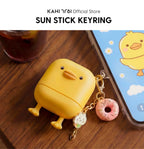 [Official] KAHI Sun Stick Keyring - Waterproof Silicone Keychain Holder Broad Spectrum SPF 50+ PA++++ Korean Face Sunscreen Stick - Cute Bag Charm Carrying Case Travel Accessories