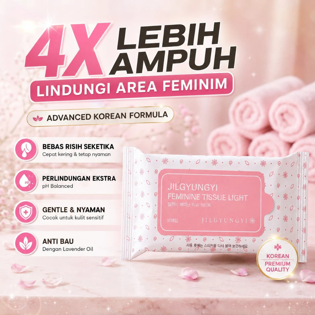 [Official] KAHI X JILGYUNGYI Feminine Tissue Light Tisu Basah Kewanitaan - Special Gift