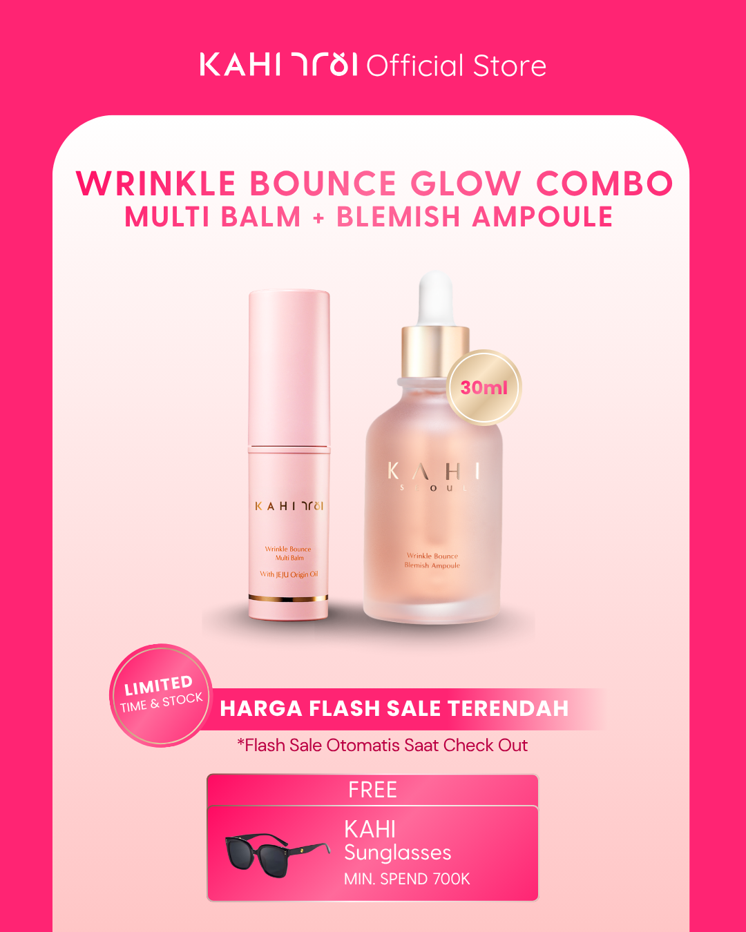 [Official] KAHI Wrinkle Bounce Glow Combo — Multi Balm + Blemish Ampoule