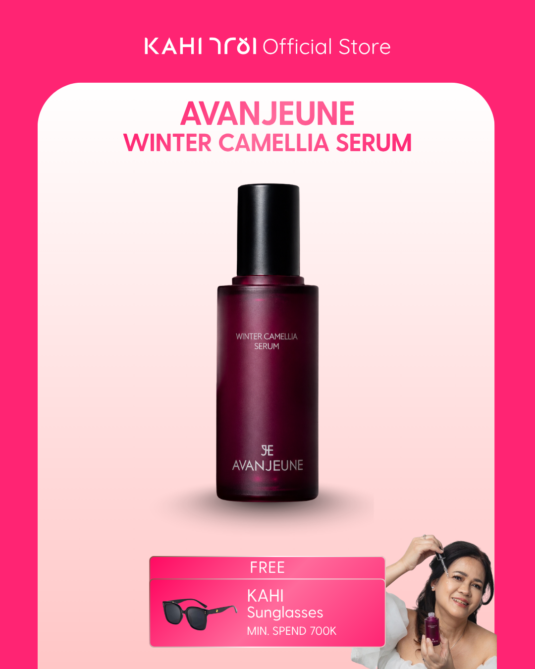 [Official] AVANJEUNE Winter Camellia Serum 50ml - Anti Aging Serum Kerutan by KAHI
