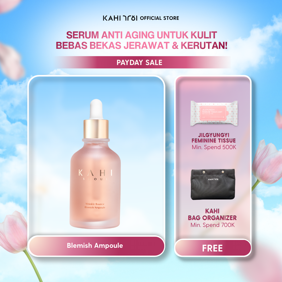 KAHI Wrinkle Bounce Blemish Ampoule 30ml — Skincare Korea Bebas Kerutan & Bekas Jerawat