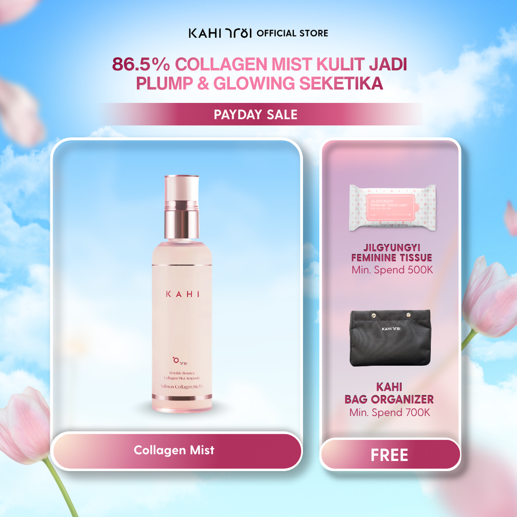 KAHI Wrinkle Bounce Collagen Mist Ampoule — Hydrating Anti Aging & Glow Booster - 120ml
