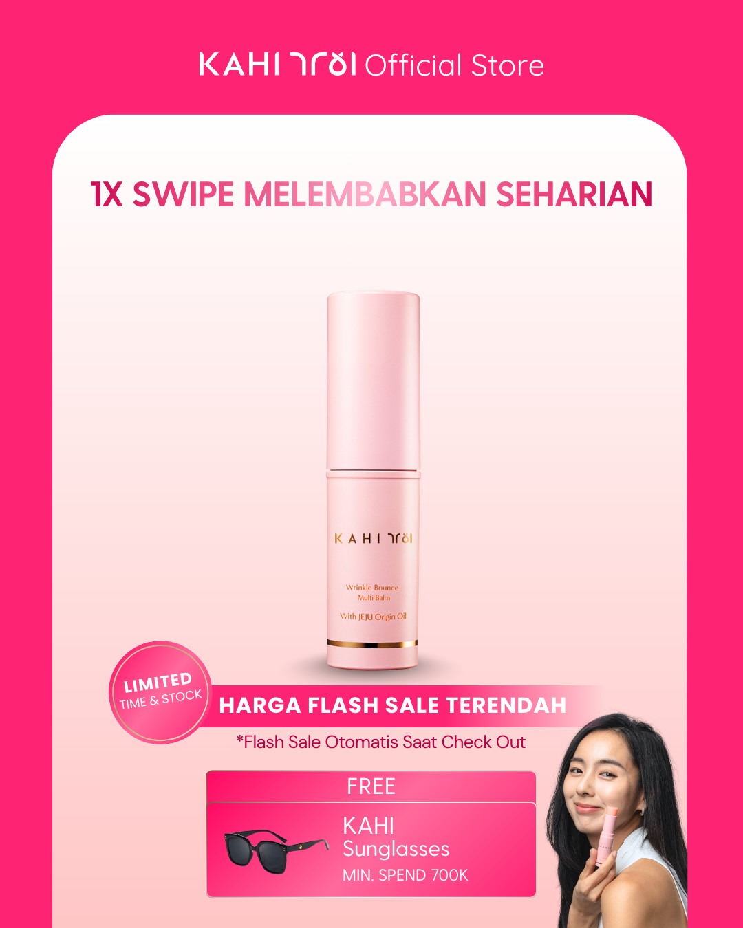 [Official] KAHI Wrinkle Bounce Multi Balm — Viral Korean Anti-Aging Skincare Moisturizing Balm — 9g