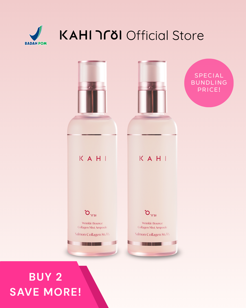 [Official] KAHI Duo Fresh — Wrinkle Bounce Collagen Mist Ampoule 1+1