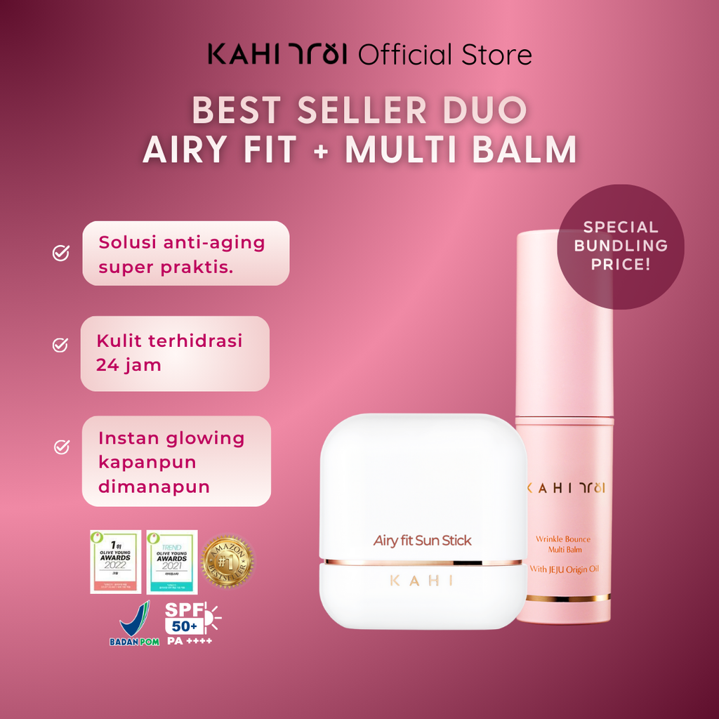 [Official]  KAHI Best Seller Duo — KAHI Multi Balm + KAHI Airy Fit Sunstick SPF50+ PA++++