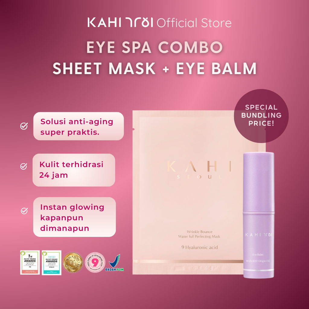 [Official] KAHI Eye Spa Combo — Eye Balm + Wrinkle Bounce Waterfull Perfecting Mask