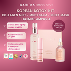 KAHI Korean Botox Kit — Collagen Mist, Multi Balm, Sheet Mask, Blemish Ampoule