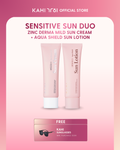 [Official] KAHI Sensitive Sun Duo Zinc Derma Mild Sun Cream + Aqua Shield Sun Lotion