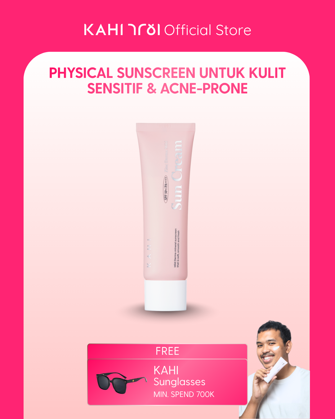 [Official] KAHI Zinc Derma Mild Sun Cream SPF 50+++ 50ml