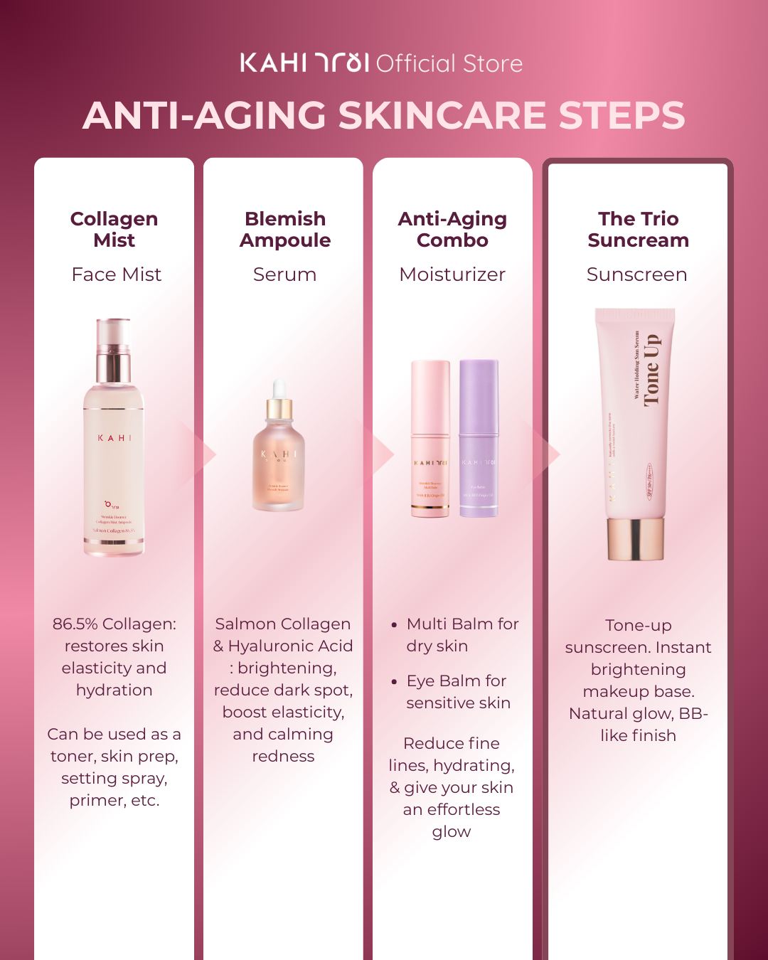 [Official] KAHI Water Holding Tone Up Sun SPF 50+++ Serum 50ml