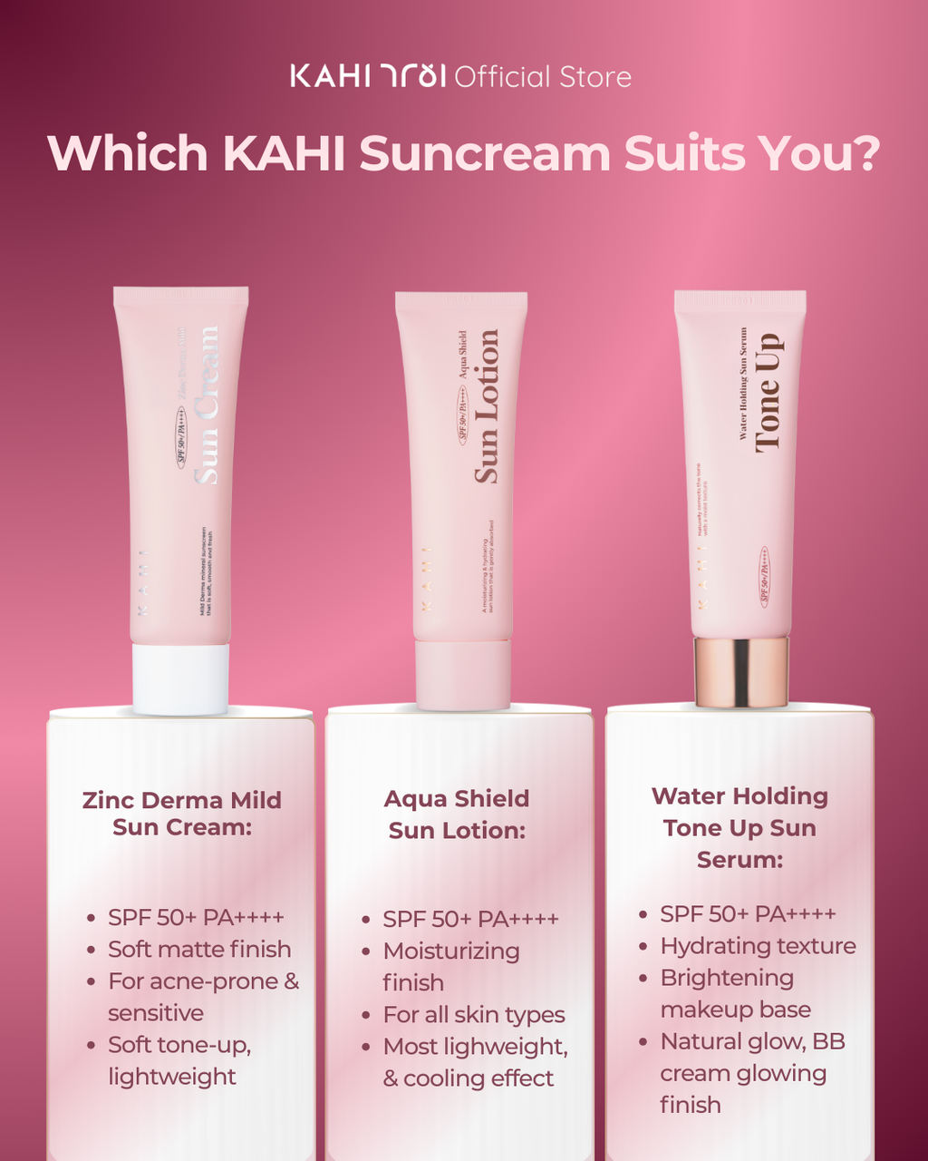 [Official] KAHI Aqua Shield Sun Lotion SPF 50+++ 50ml